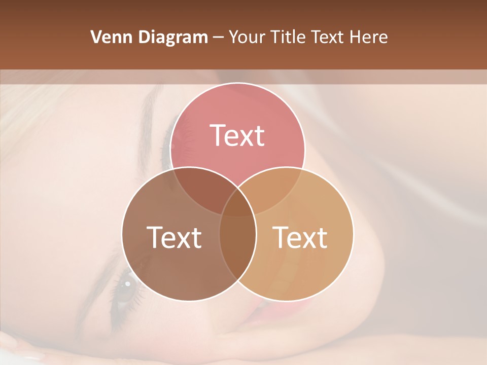 Sexy Happiness Blonde PowerPoint Template