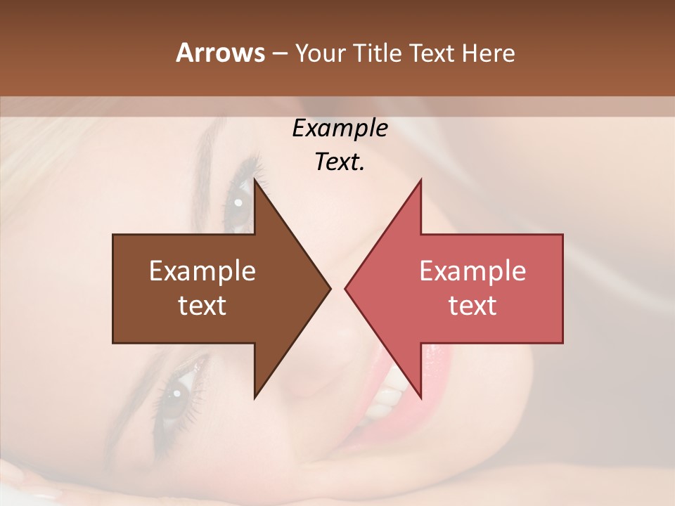 Sexy Happiness Blonde PowerPoint Template