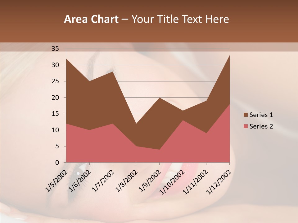 Sexy Happiness Blonde PowerPoint Template