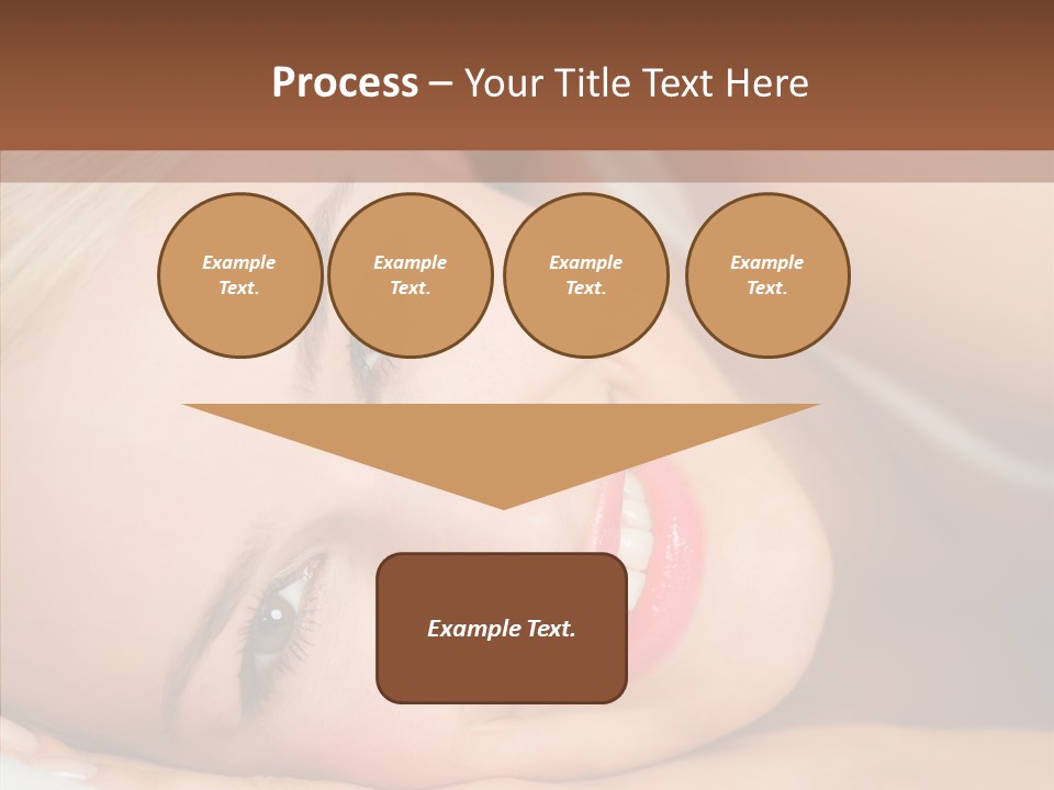 Sexy Happiness Blonde PowerPoint Template