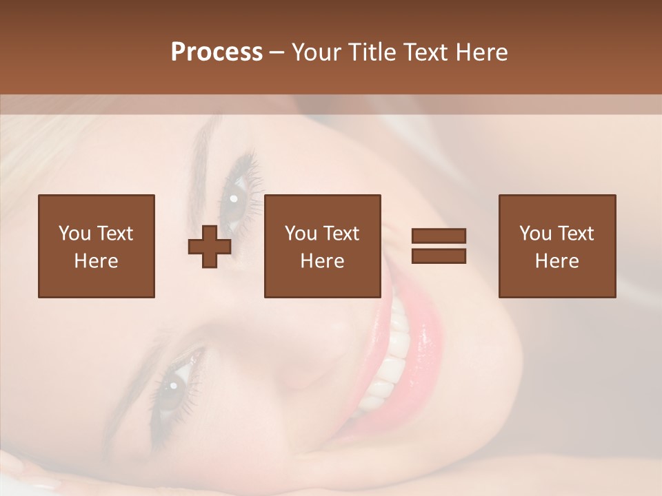 Sexy Happiness Blonde PowerPoint Template