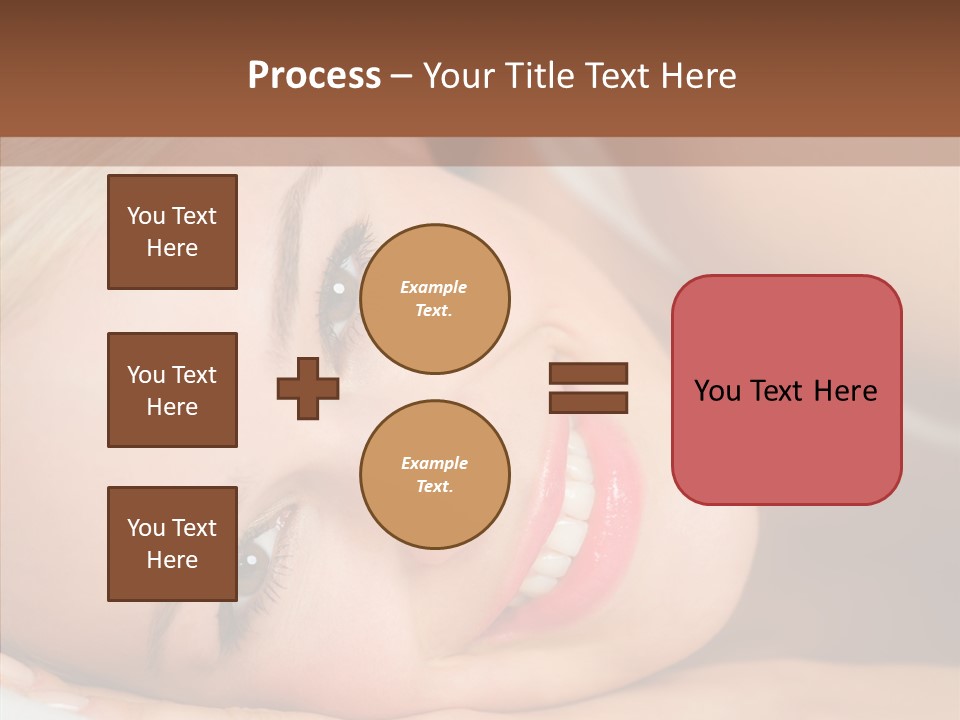 Sexy Happiness Blonde PowerPoint Template