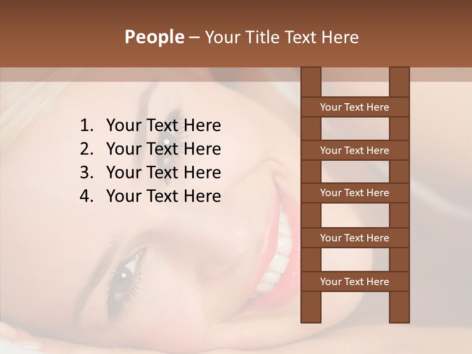 Sexy Happiness Blonde PowerPoint Template