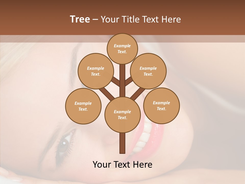 Sexy Happiness Blonde PowerPoint Template