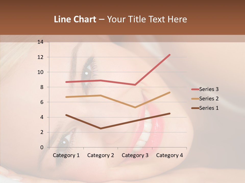 Sexy Happiness Blonde PowerPoint Template