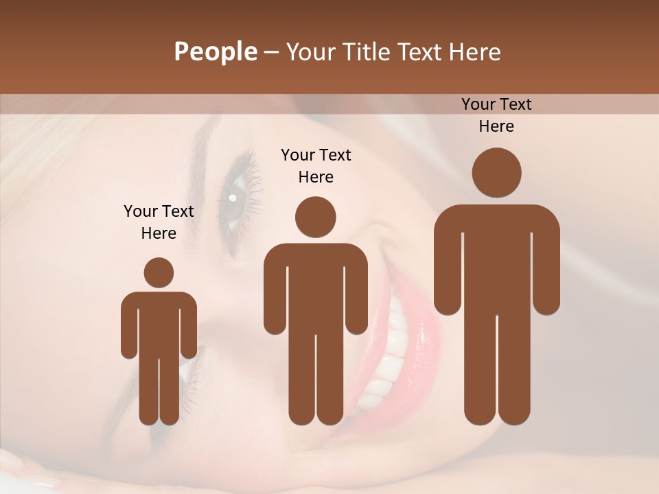 Sexy Happiness Blonde PowerPoint Template