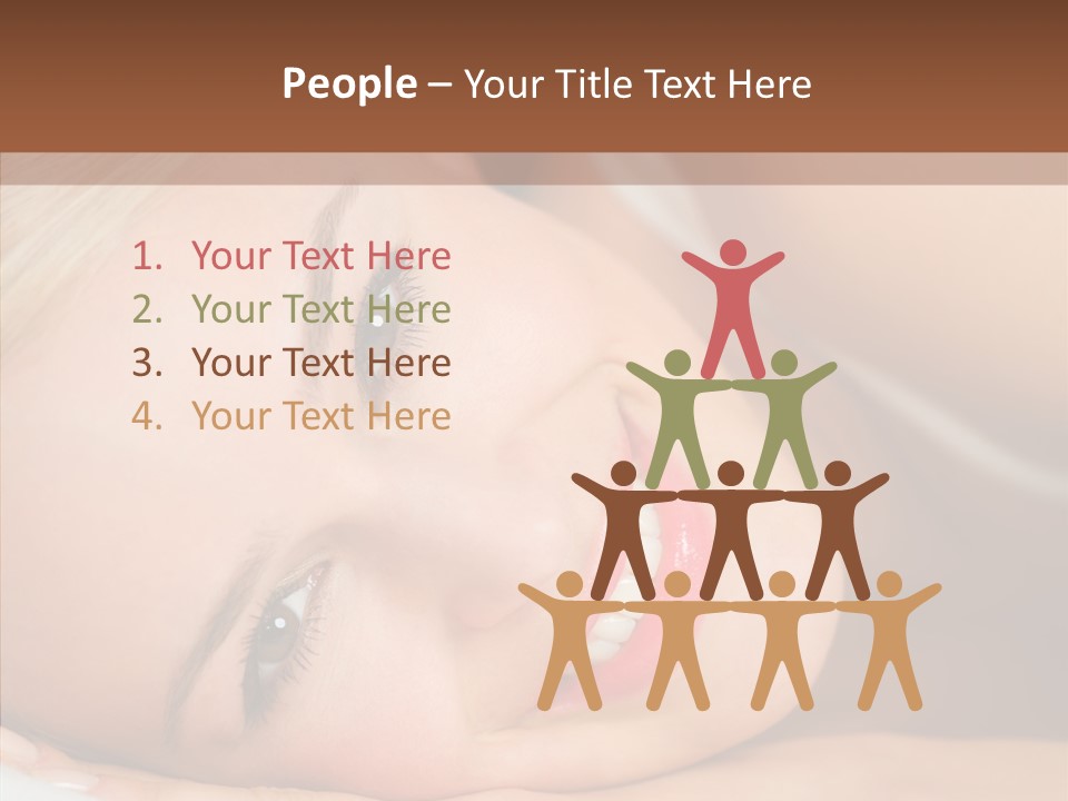 Sexy Happiness Blonde PowerPoint Template