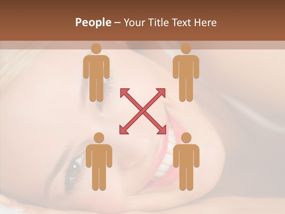 Sexy Happiness Blonde PowerPoint Template