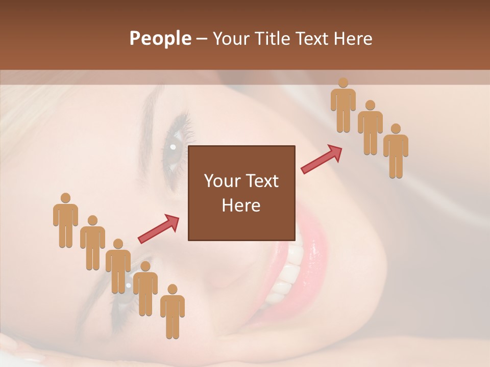 Sexy Happiness Blonde PowerPoint Template