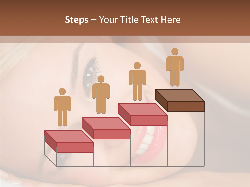 Sexy Happiness Blonde PowerPoint Template