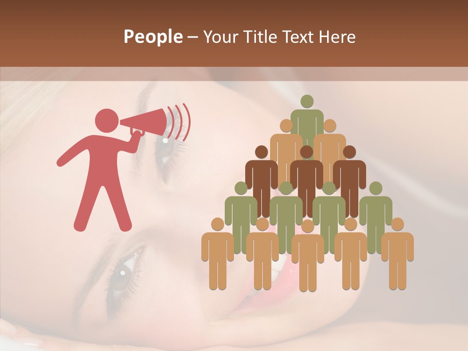 Sexy Happiness Blonde PowerPoint Template