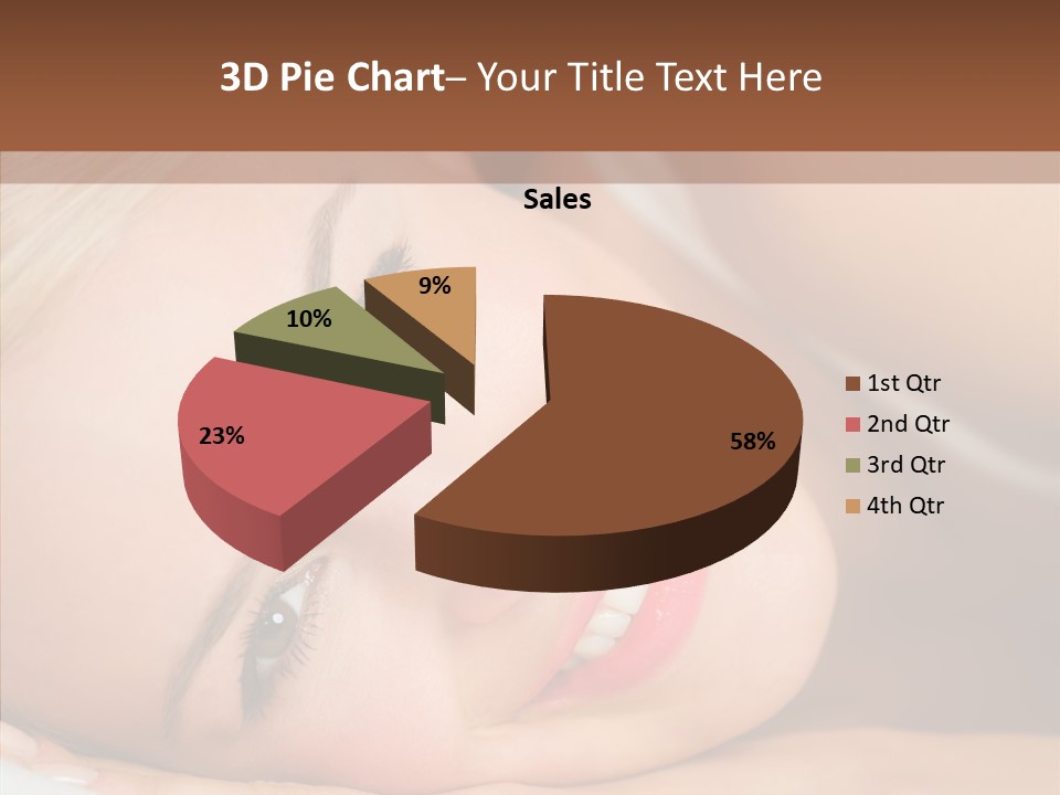 Sexy Happiness Blonde PowerPoint Template