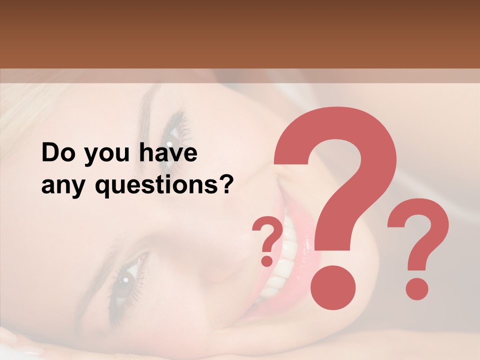 Sexy Happiness Blonde PowerPoint Template