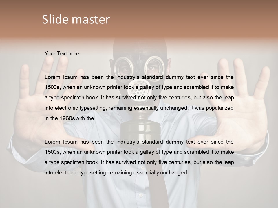 Nuclear Business Portrait PowerPoint Template