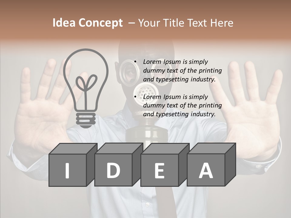 Nuclear Business Portrait PowerPoint Template