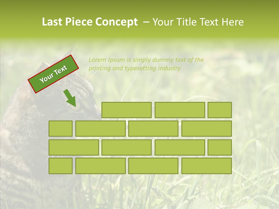 Kitten Garden Summer PowerPoint Template