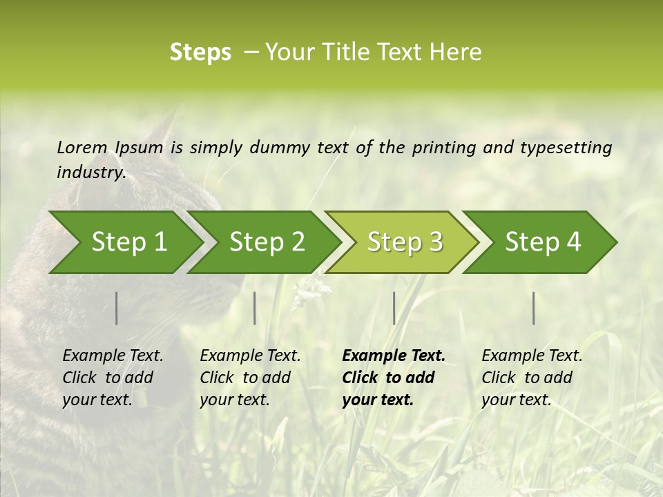 Kitten Garden Summer PowerPoint Template