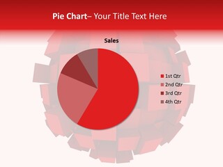 Shape Object Red PowerPoint Template