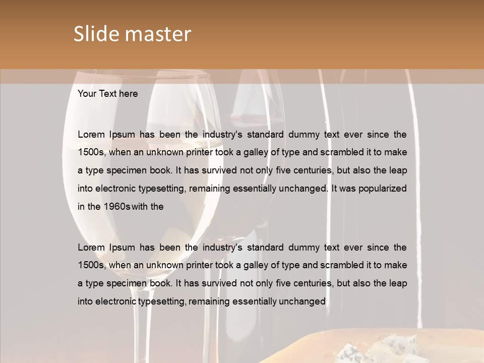 Reflection Black Drink PowerPoint Template