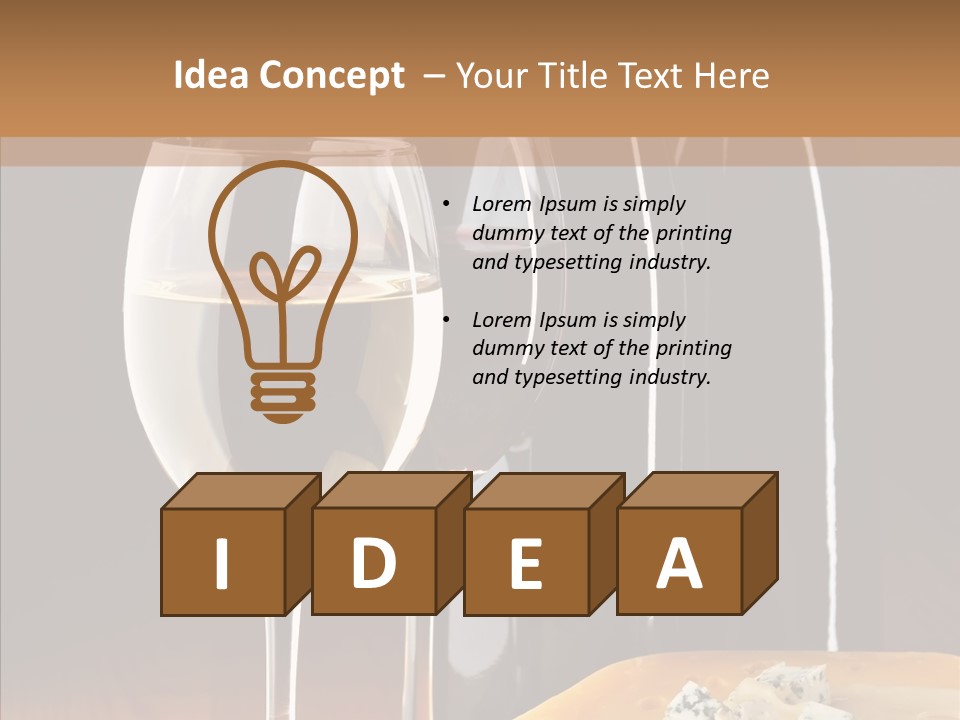 Reflection Black Drink PowerPoint Template