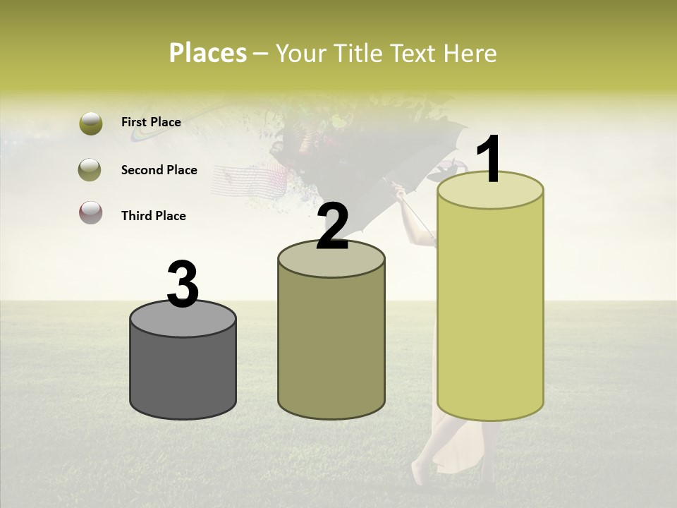 Cover Happy Woman PowerPoint Template