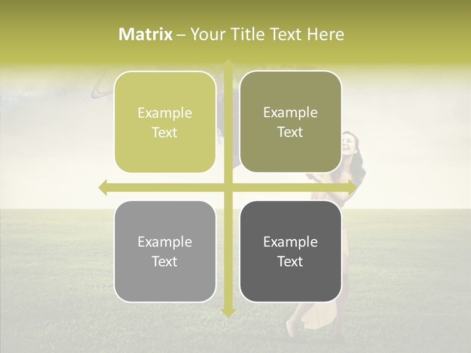 Cover Happy Woman PowerPoint Template