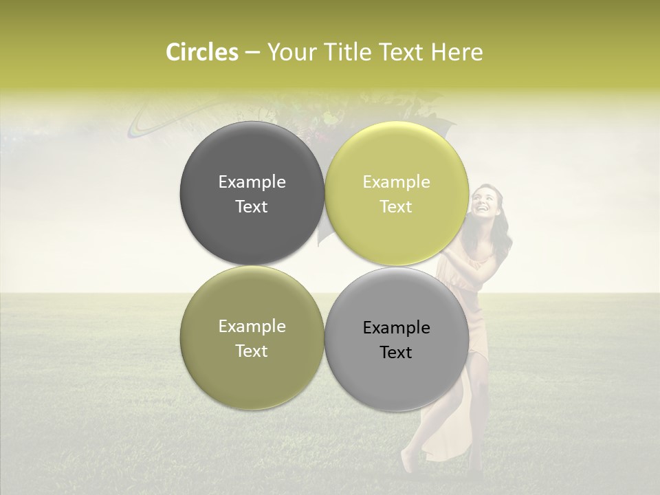 Cover Happy Woman PowerPoint Template