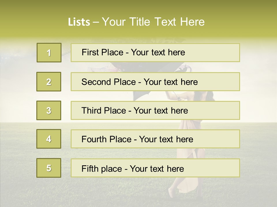 Cover Happy Woman PowerPoint Template