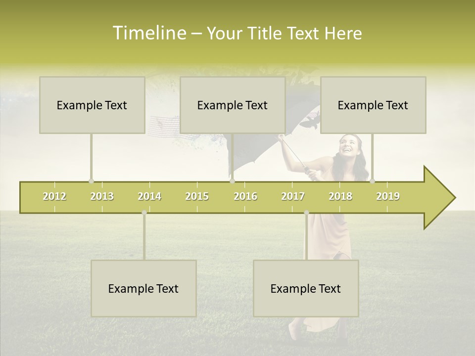 Cover Happy Woman PowerPoint Template