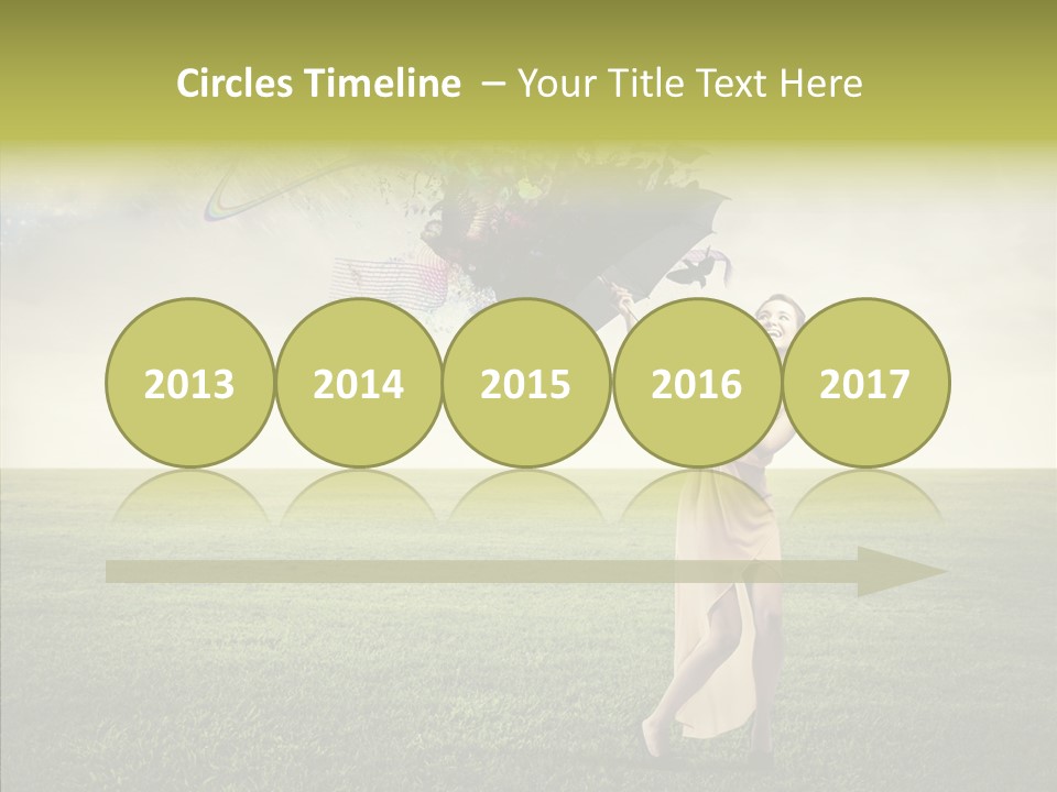 Cover Happy Woman PowerPoint Template