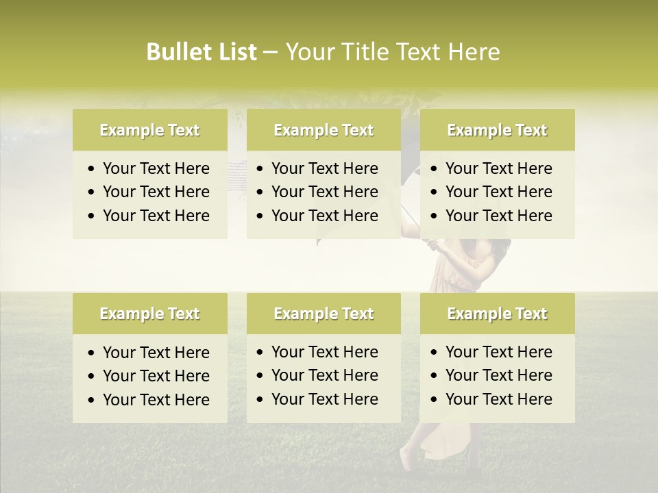 Cover Happy Woman PowerPoint Template