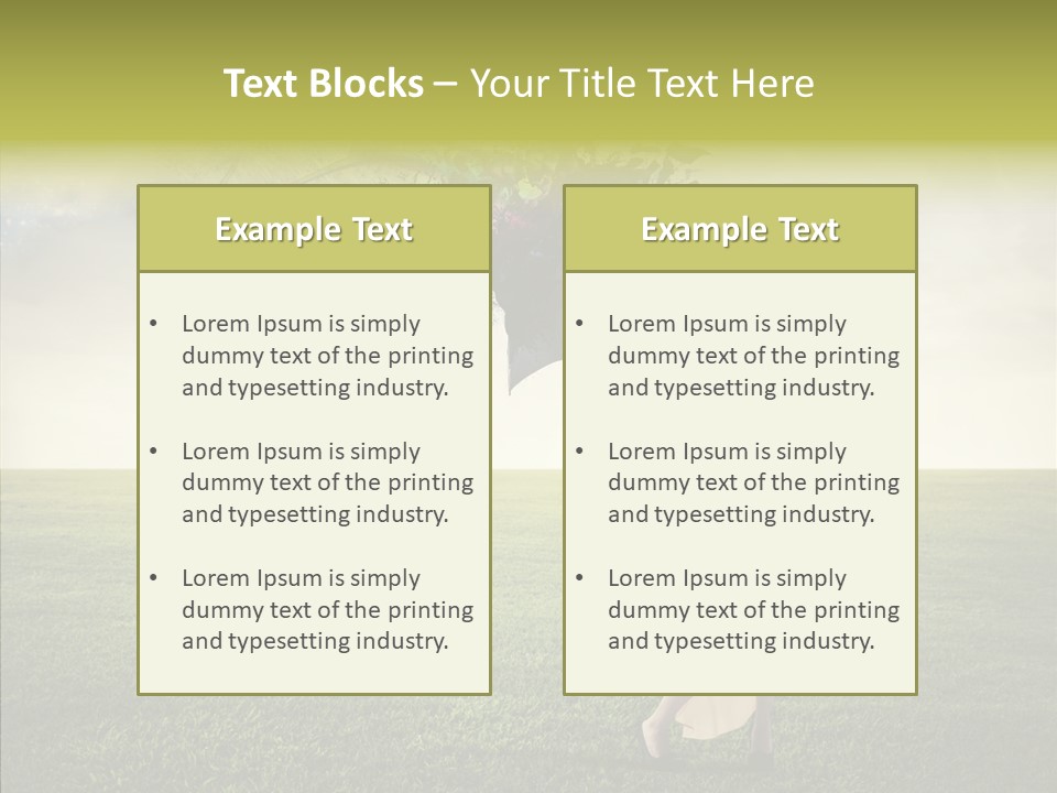 Cover Happy Woman PowerPoint Template