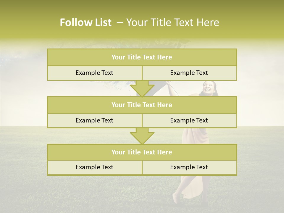 Cover Happy Woman PowerPoint Template