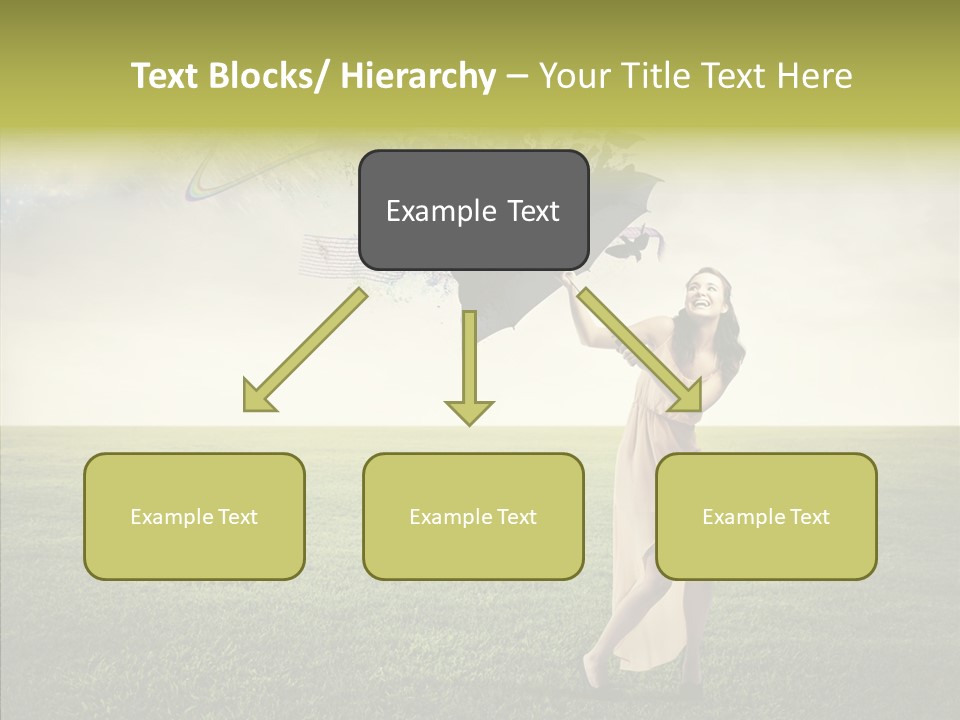 Cover Happy Woman PowerPoint Template