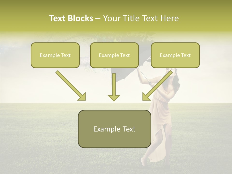 Cover Happy Woman PowerPoint Template