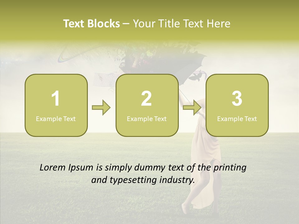 Cover Happy Woman PowerPoint Template