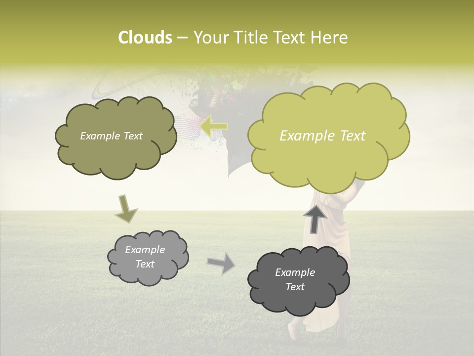 Cover Happy Woman PowerPoint Template