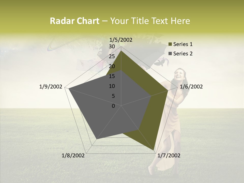 Cover Happy Woman PowerPoint Template