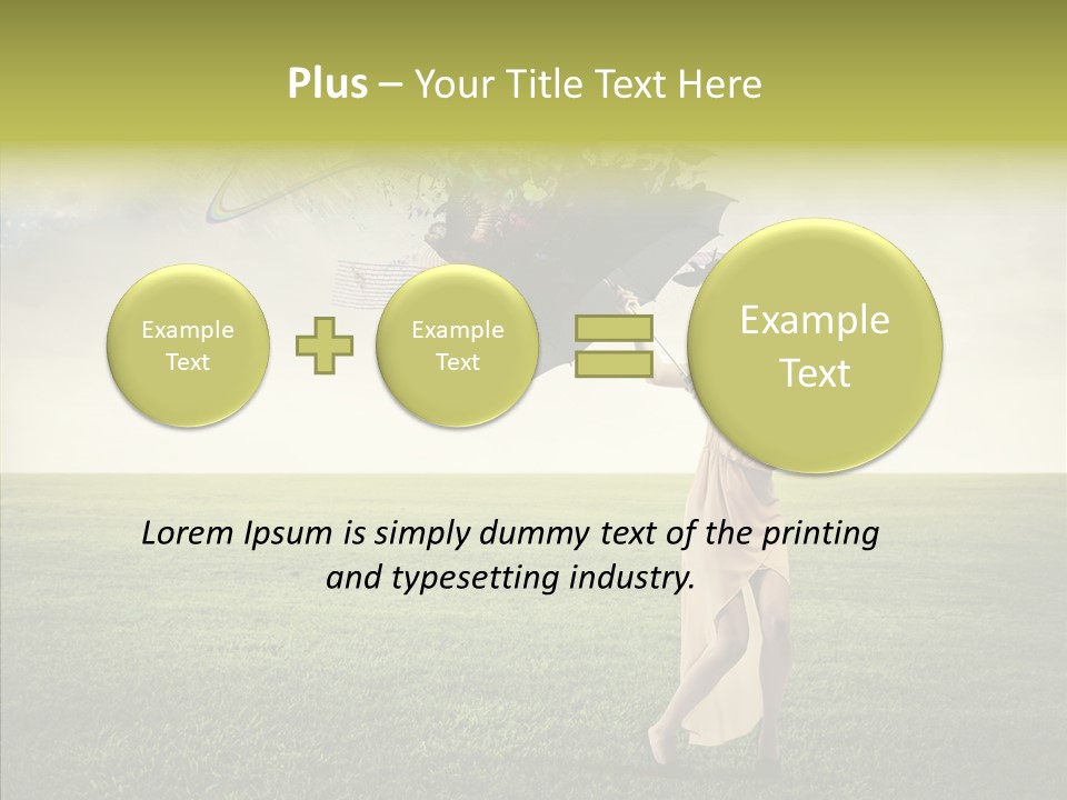 Cover Happy Woman PowerPoint Template