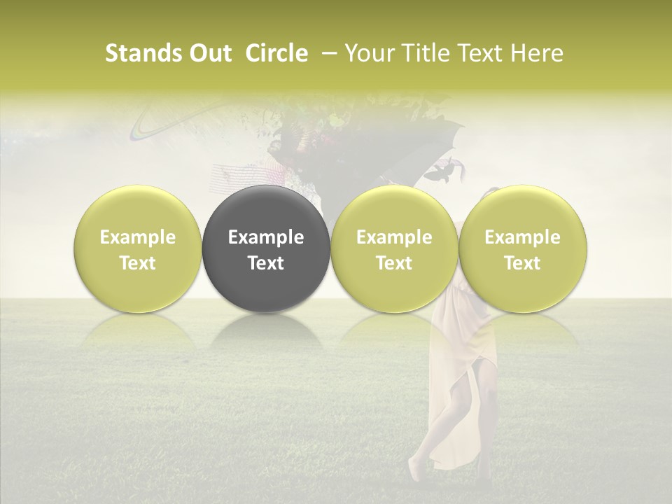 Cover Happy Woman PowerPoint Template