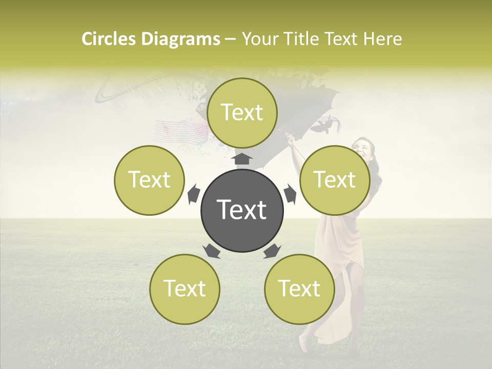 Cover Happy Woman PowerPoint Template