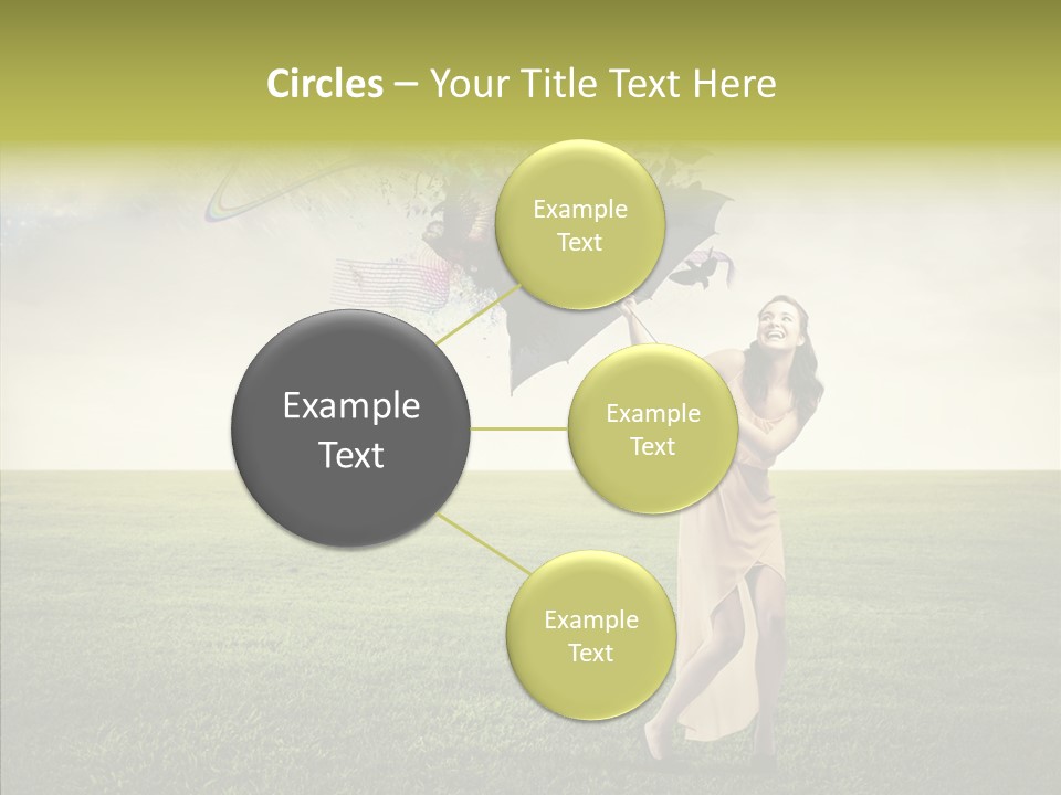 Cover Happy Woman PowerPoint Template