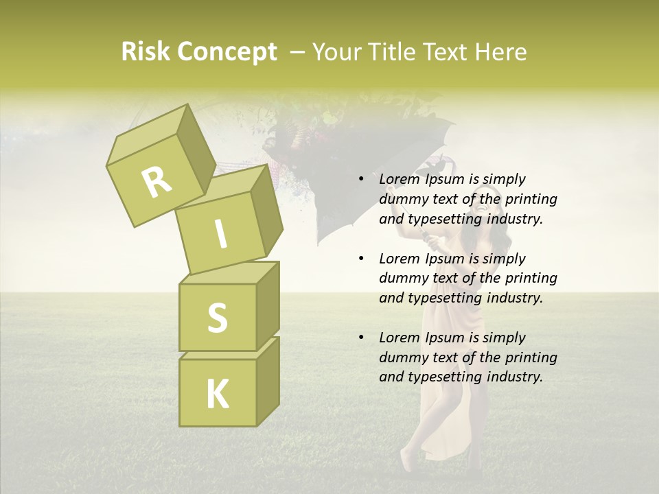 Cover Happy Woman PowerPoint Template