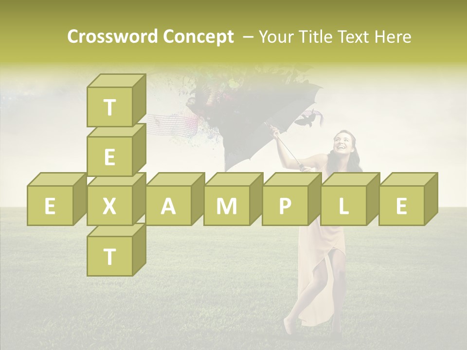 Cover Happy Woman PowerPoint Template