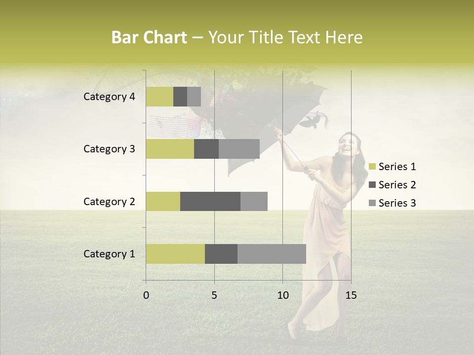 Cover Happy Woman PowerPoint Template