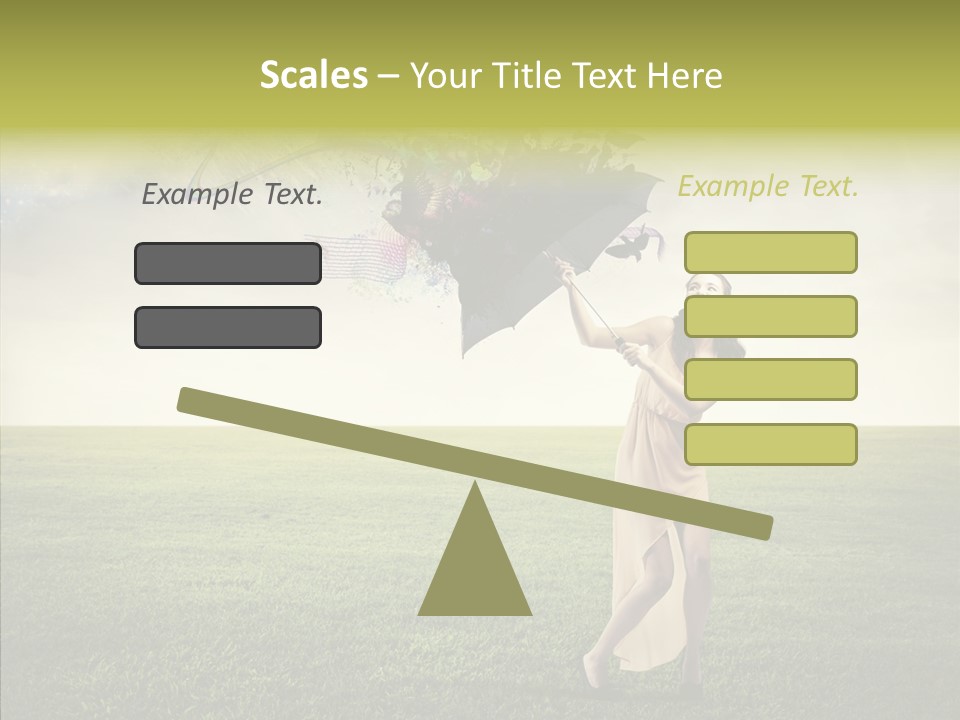 Cover Happy Woman PowerPoint Template