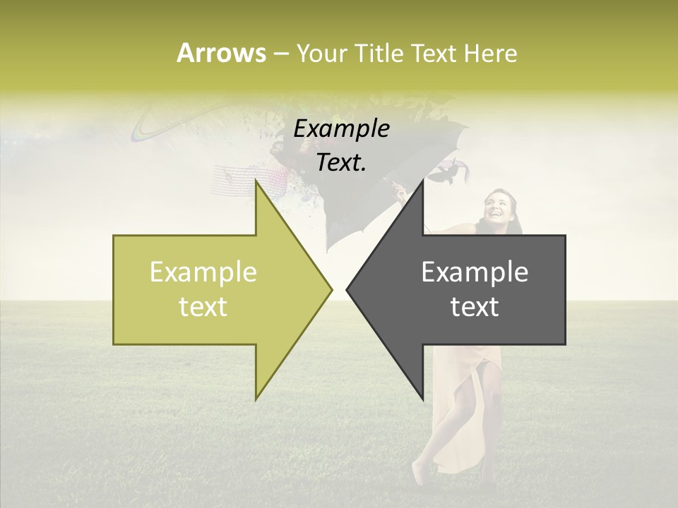 Cover Happy Woman PowerPoint Template