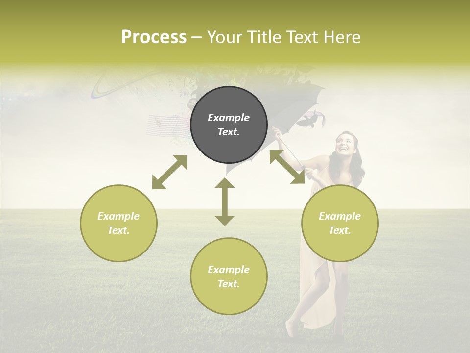 Cover Happy Woman PowerPoint Template