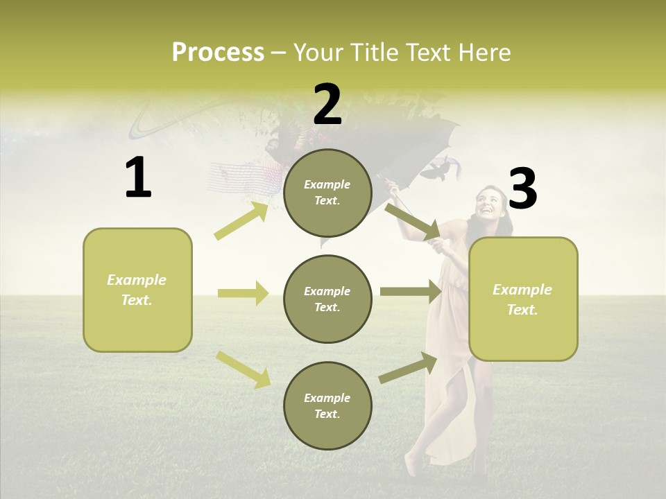 Cover Happy Woman PowerPoint Template