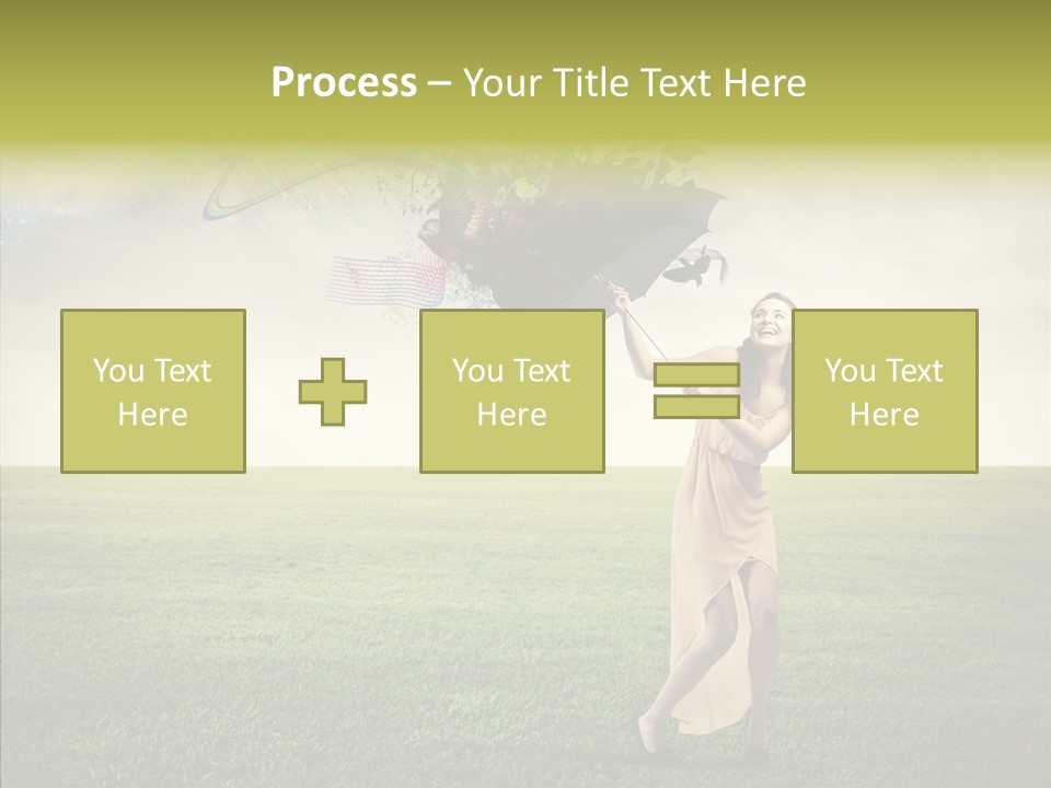 Cover Happy Woman PowerPoint Template